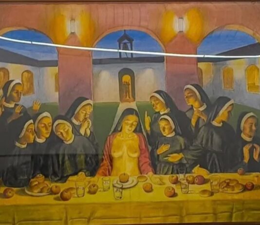 Una Última Cena en clave femenina desata protestas en la Bienal de Kochi