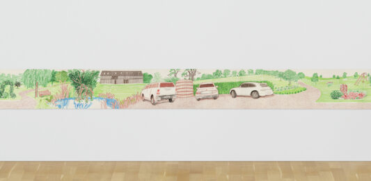 Doce metros de Hockney: en subasta una estampa monumental del artista