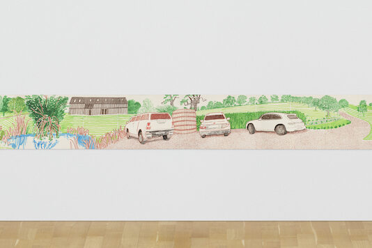 Doce metros de Hockney: en subasta una estampa monumental del artista