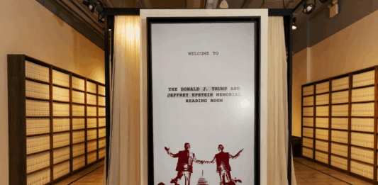En Nueva York, 3,5 millones de páginas de los Epstein files se convierten en una instalación monumental