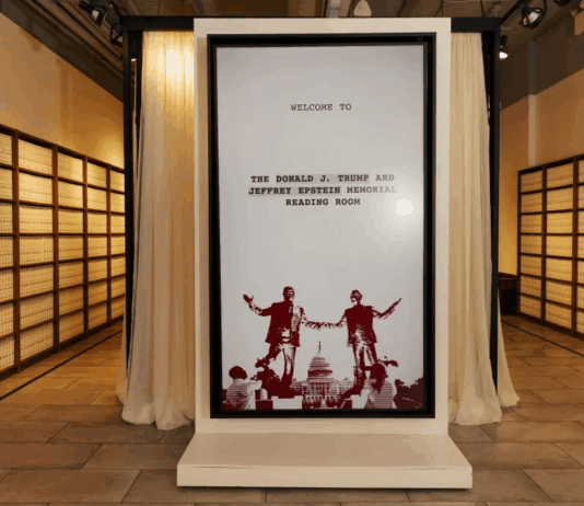 En Nueva York, 3,5 millones de páginas de los Epstein files se convierten en una instalación monumental
