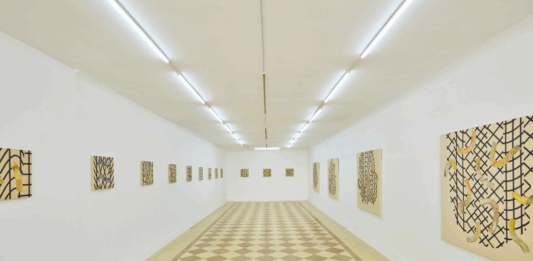 Gabriel Acevedo Velarde en la galería Livia Benavides (Lima)