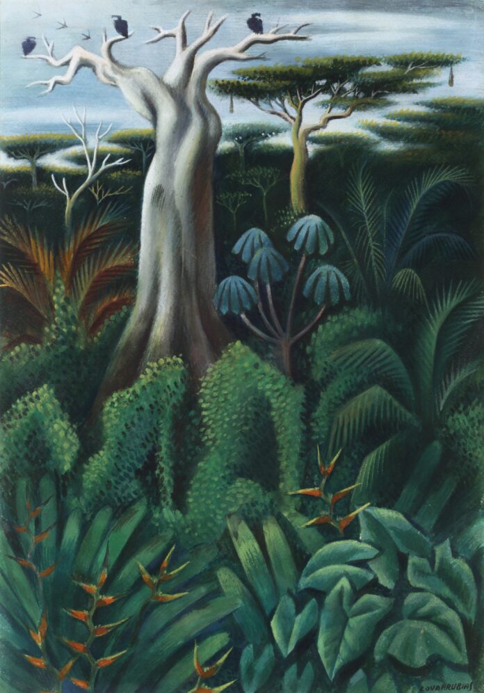 Miguel Covarrubias, Paisaje exuberante o Jungla, 1935. Museo de Arte Latinoamericano de Buenos Aires (1)